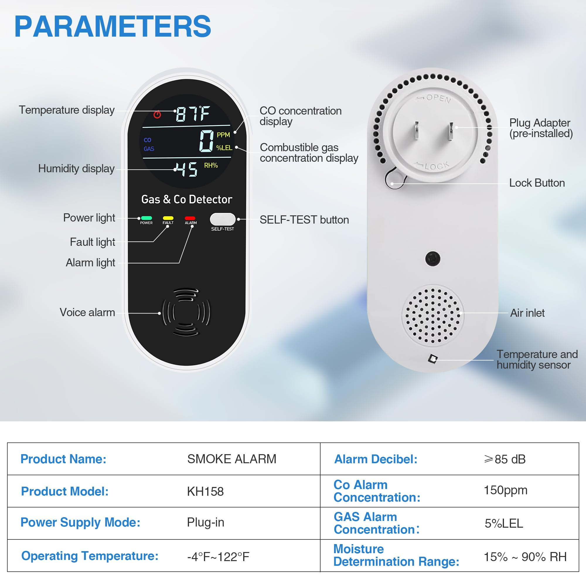 Gasfence Carbon Monoxide & Gas Detector